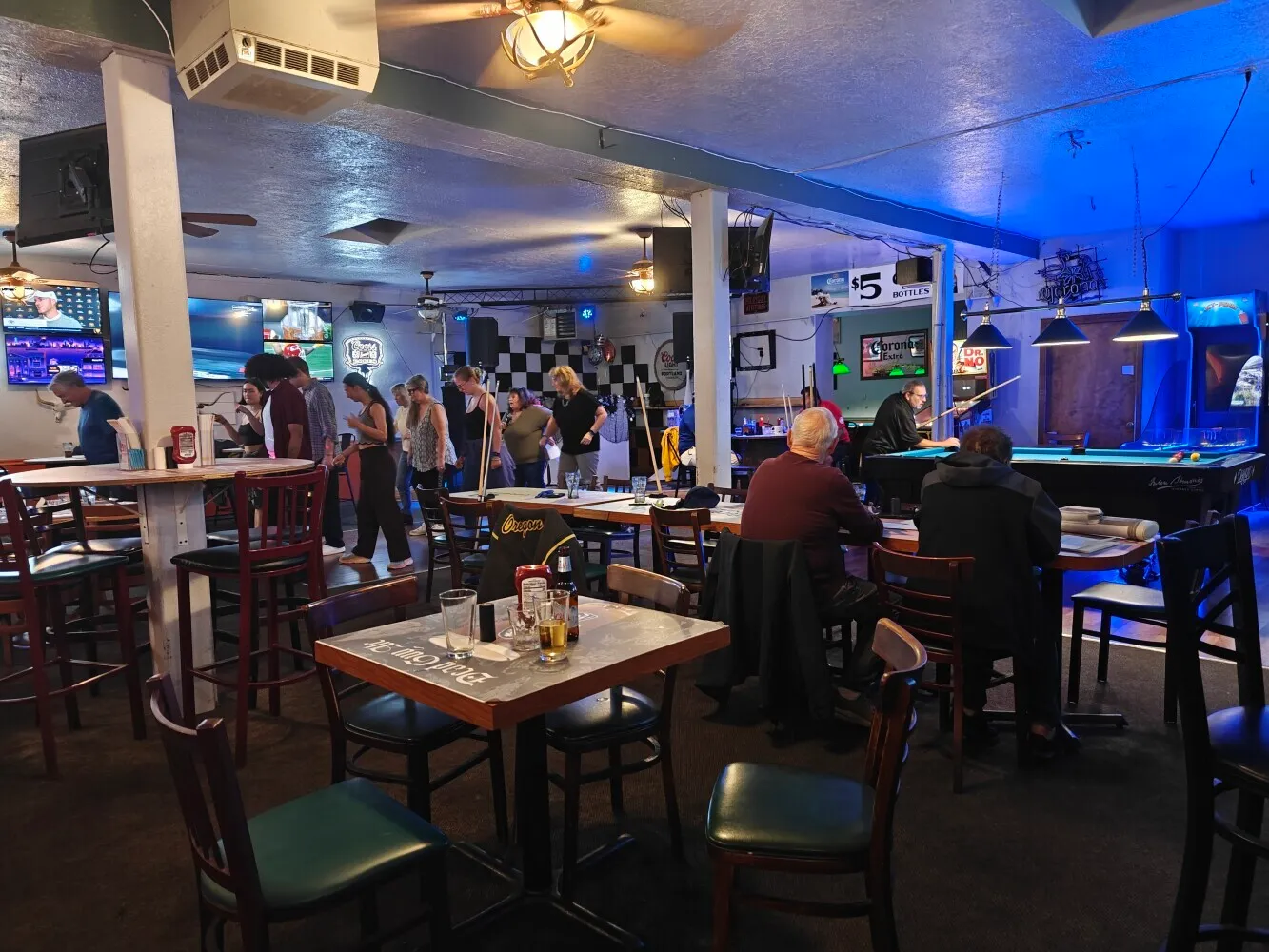 Eat, drink, gamble, play pool and line dance all within 6 foot of each other.
