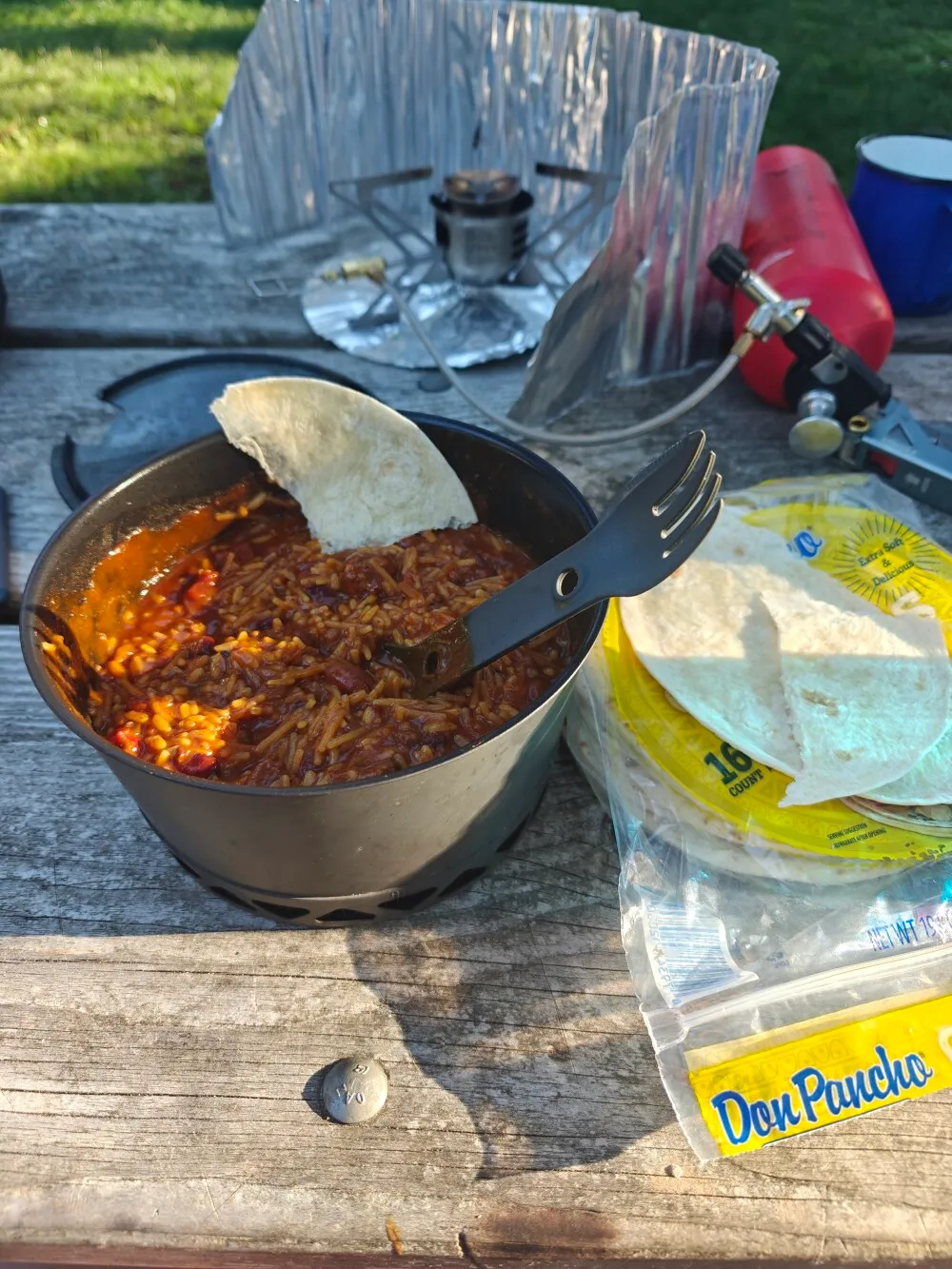 My camp cooking abilities haven't improved since starting