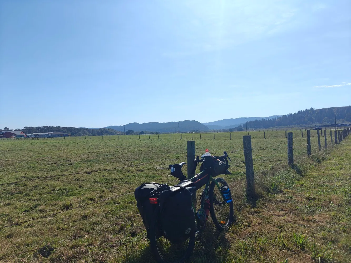 First 50km was on back roads through this kind of farmland. Nice to be off highway 101
