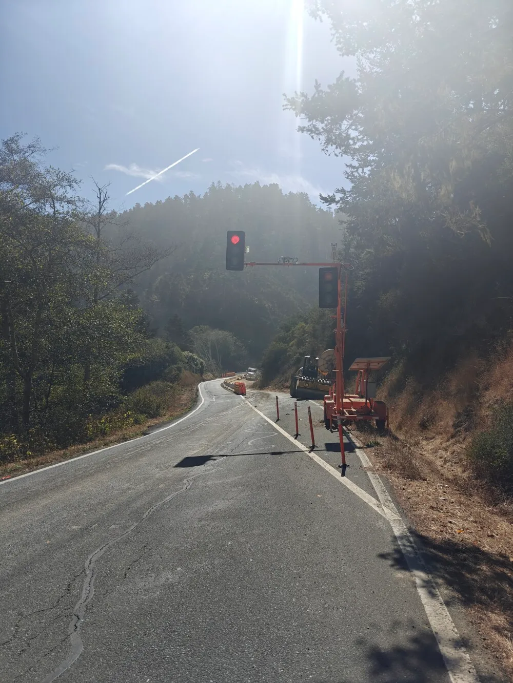 Why always roadworks on the uphills?