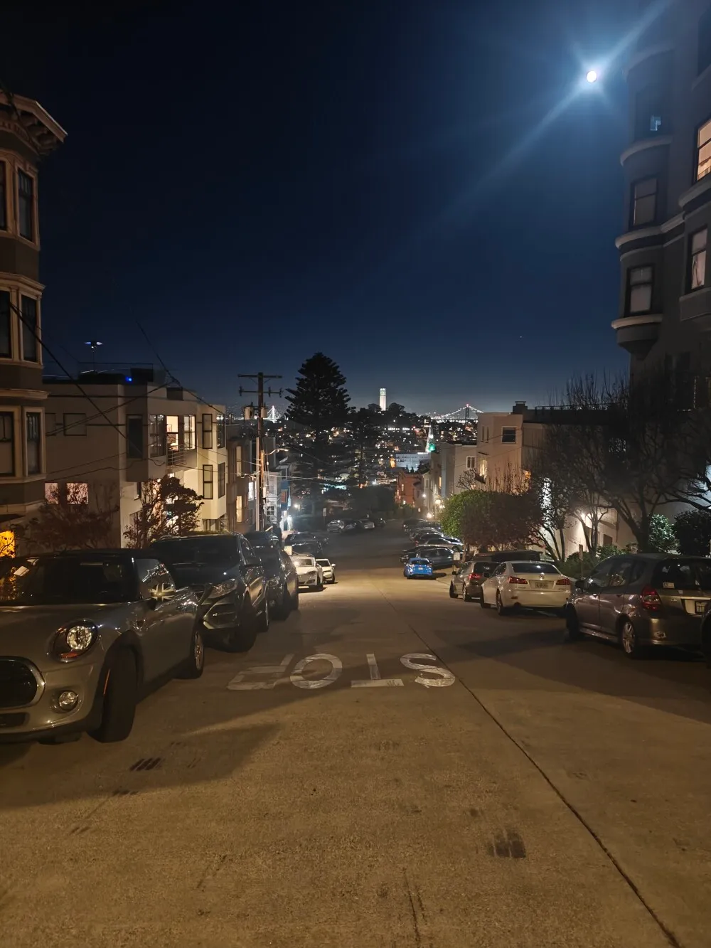 Stroll through SF at night