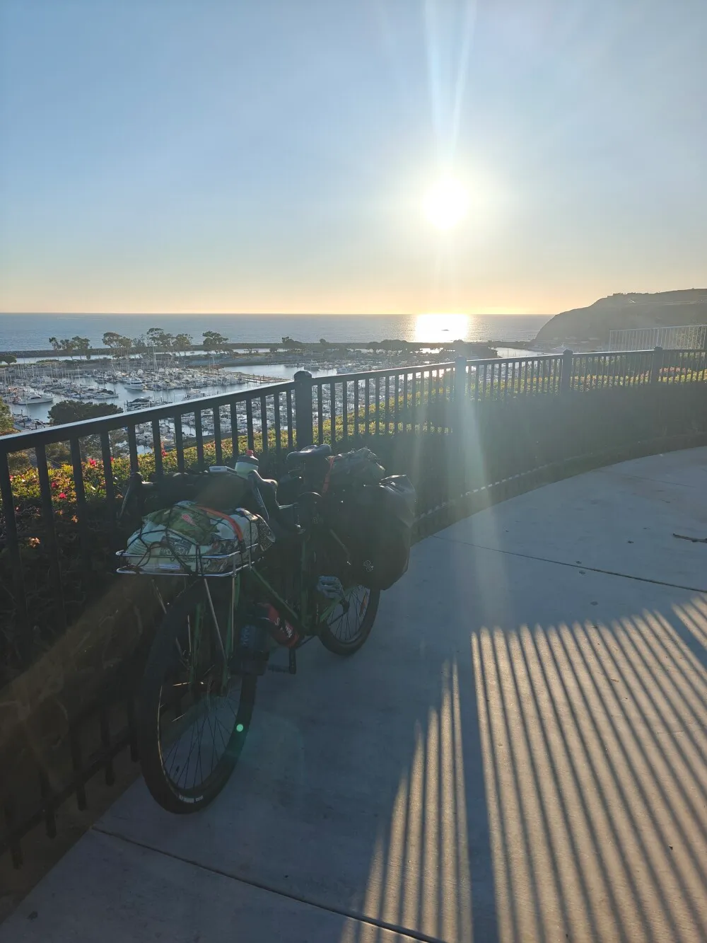 The bike enjoying the view
