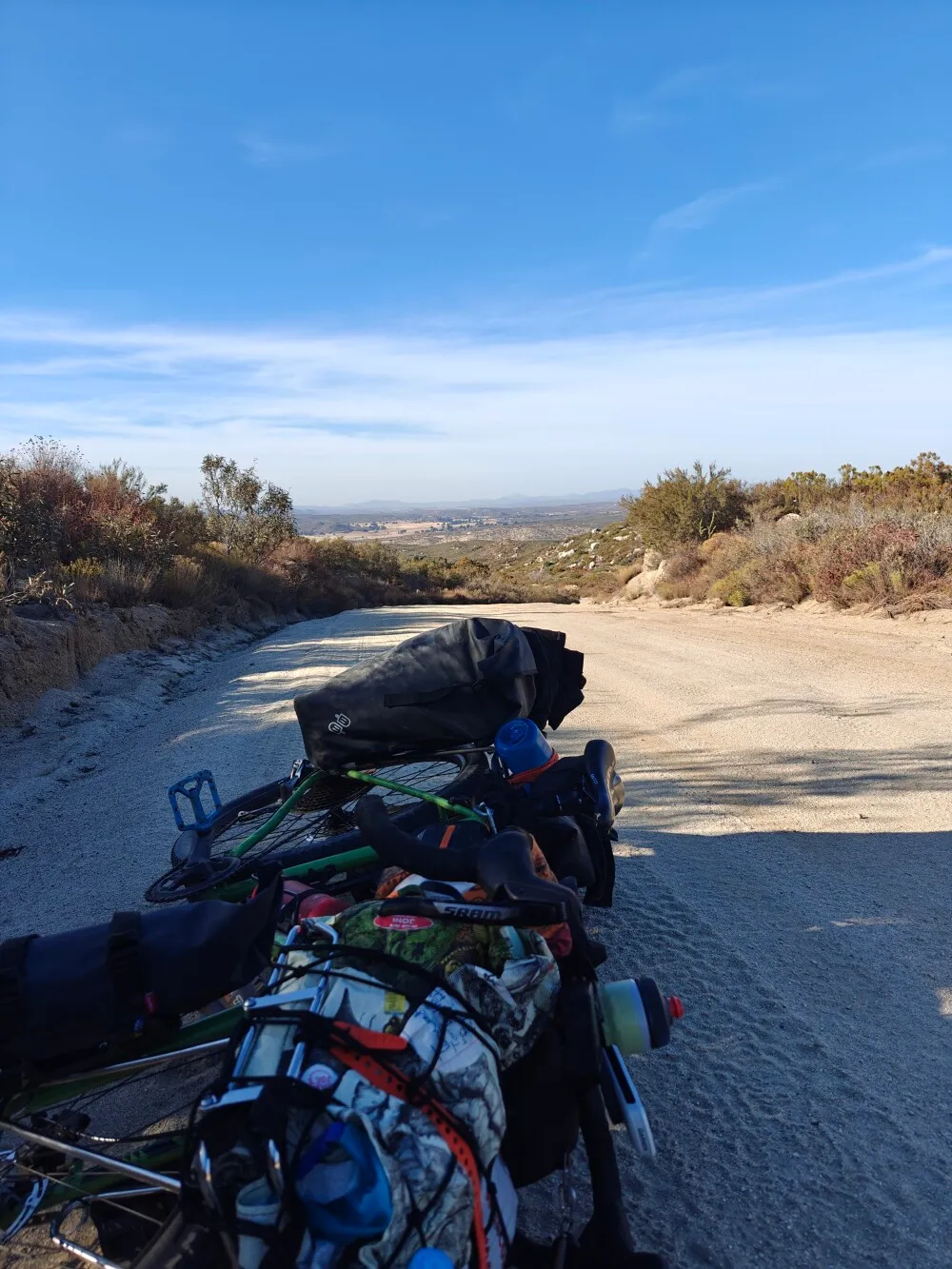 Was really struggling by this point. Only had about 10km left in the day but was only moving about 5km an hour at this point.