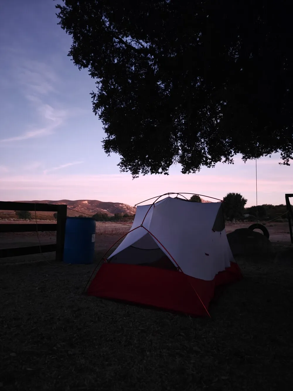 Camp for the night at Pete's ranch. Can't recommend this place enought. Pete is a great host!