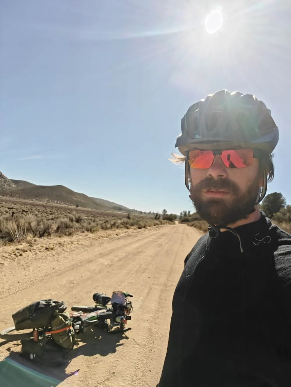 Road selfie