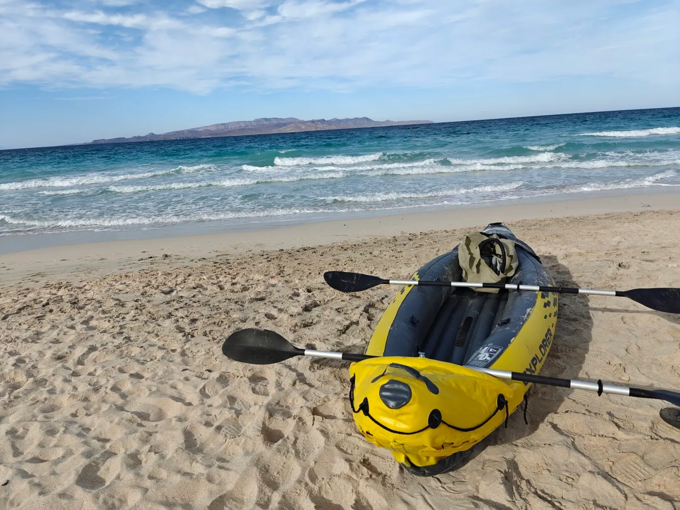 Before the failure of a kayak expidation.