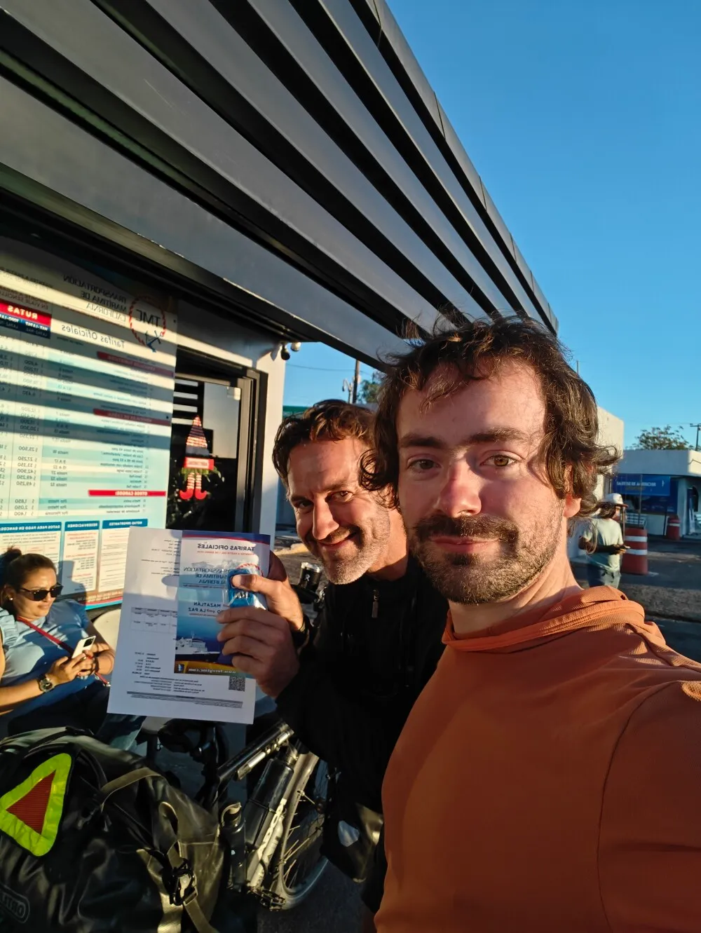 Successfully bought ferry tickets