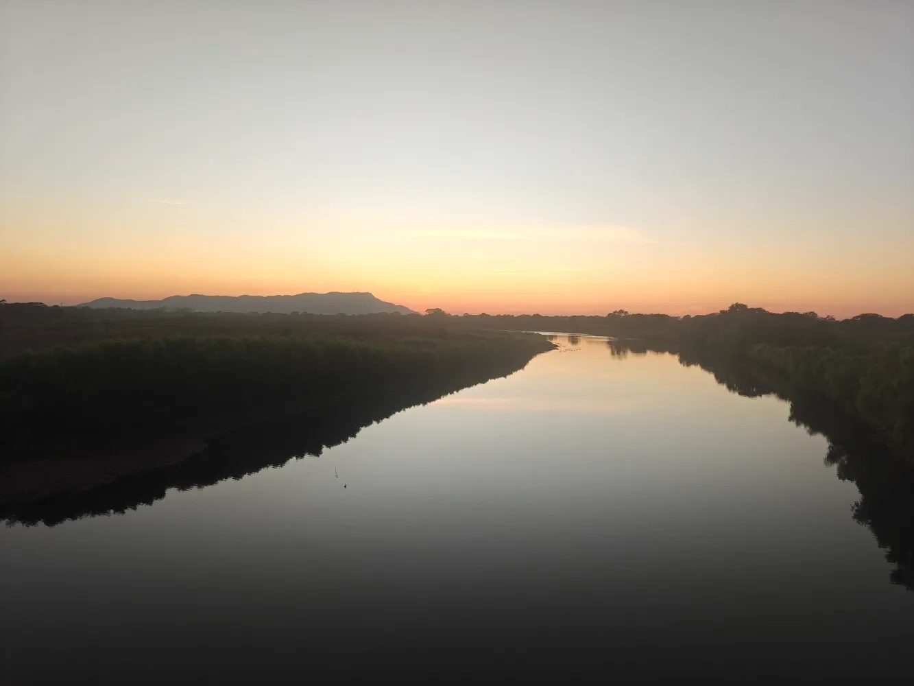 Racing sunset to town, but still need to stop to take pics