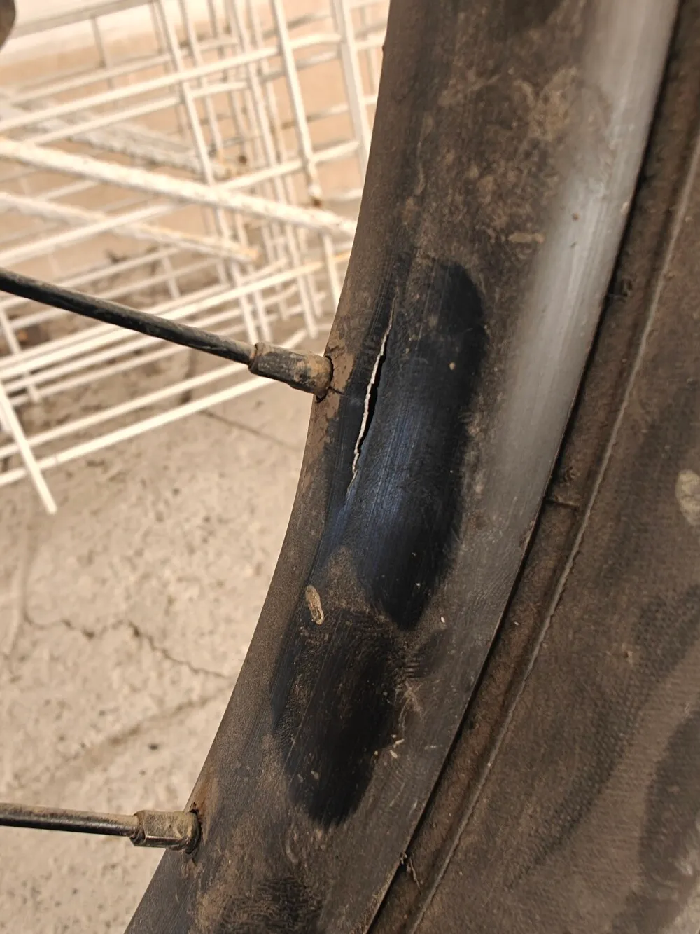 Cracks in my rear rim.
