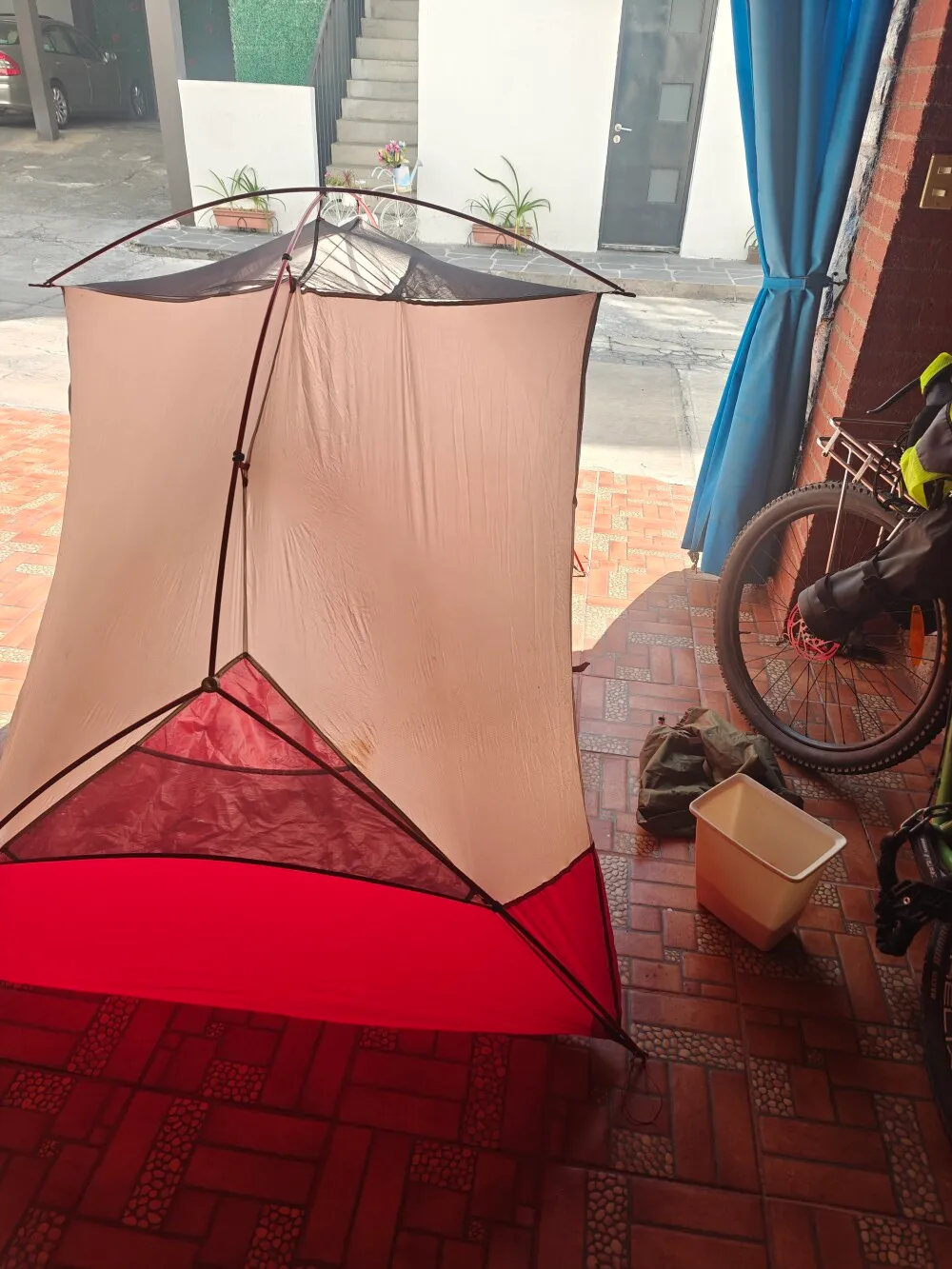 Tent cleaning