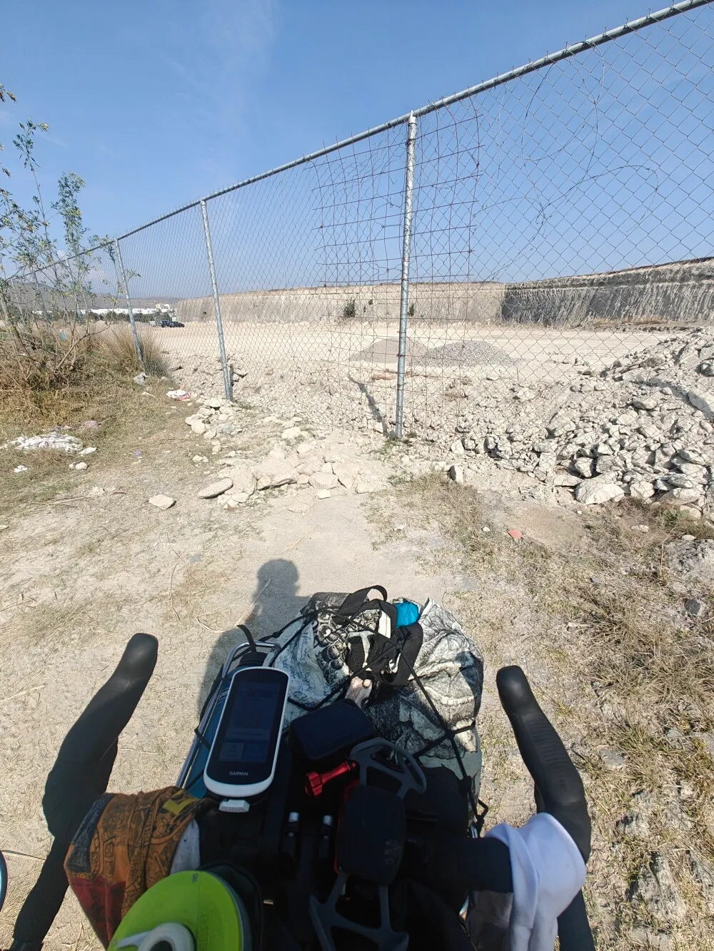 Garmin told me to go through this fence...