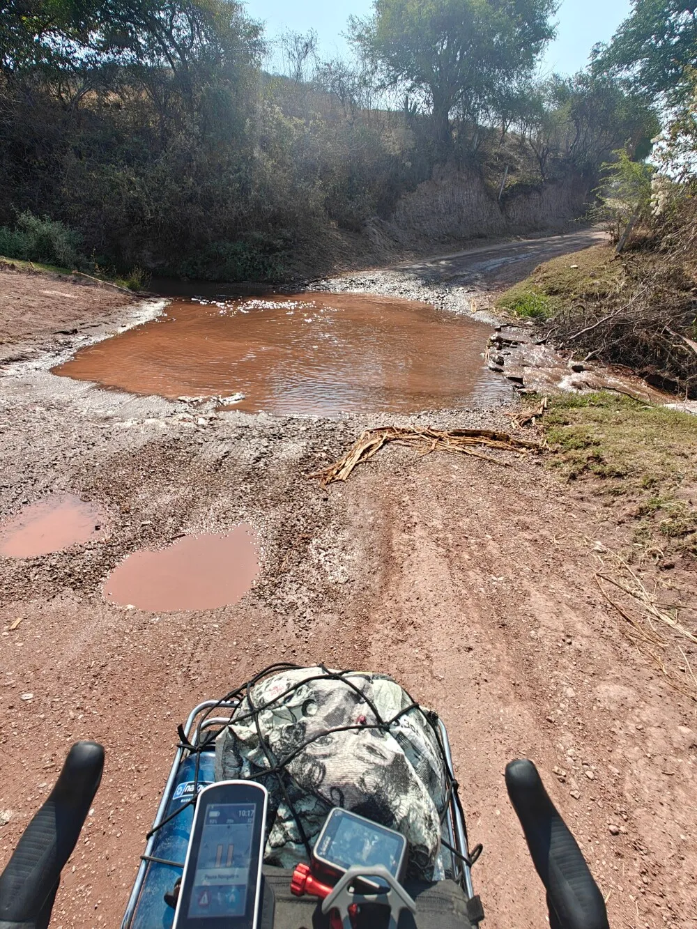 Lots of such puddles on road