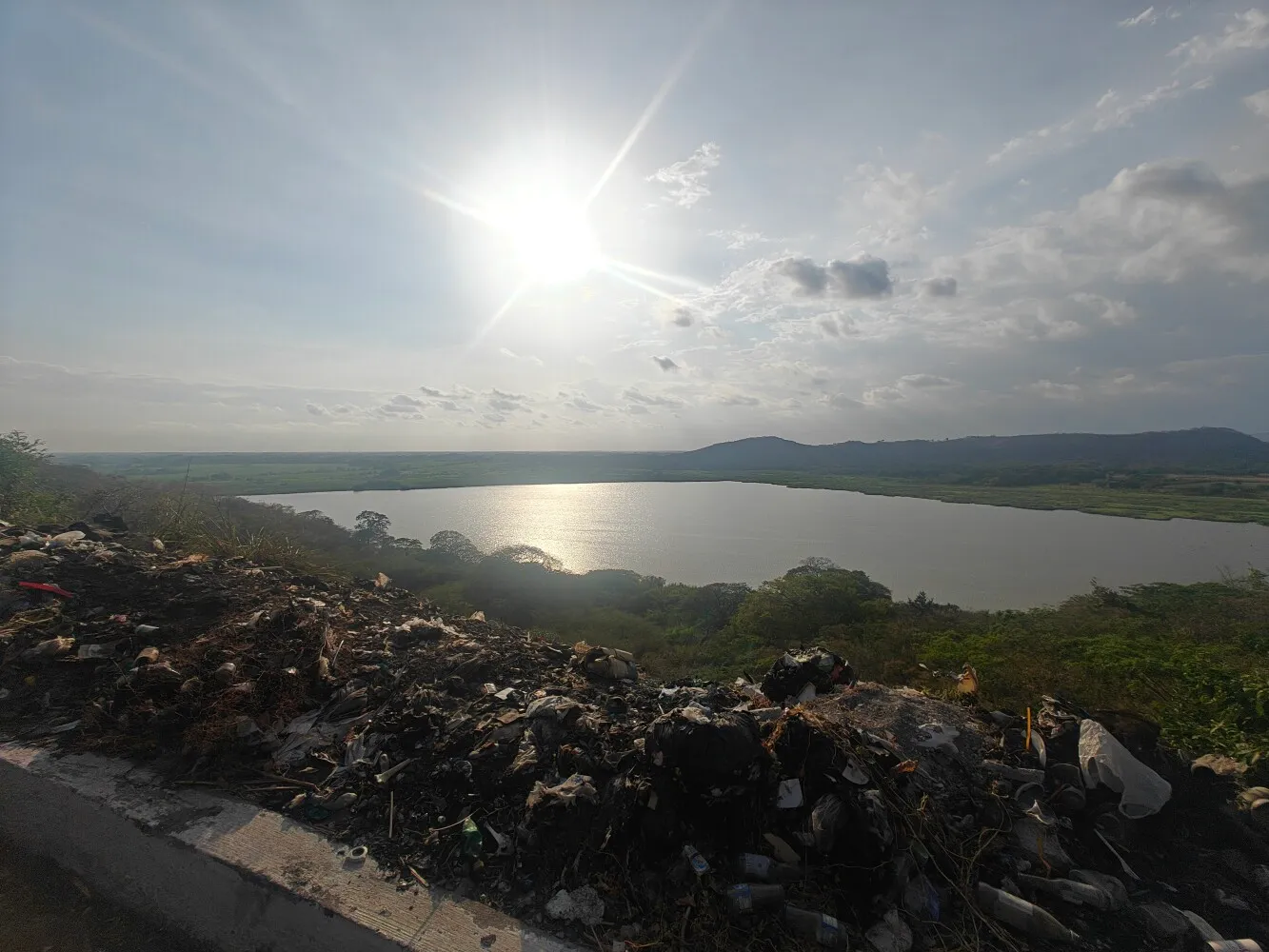Stunning views (if you ignore the rubbish)