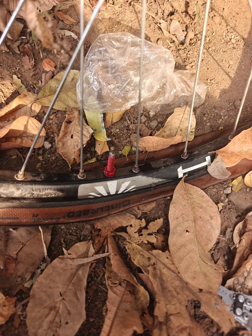 And yet another puncture repair session.