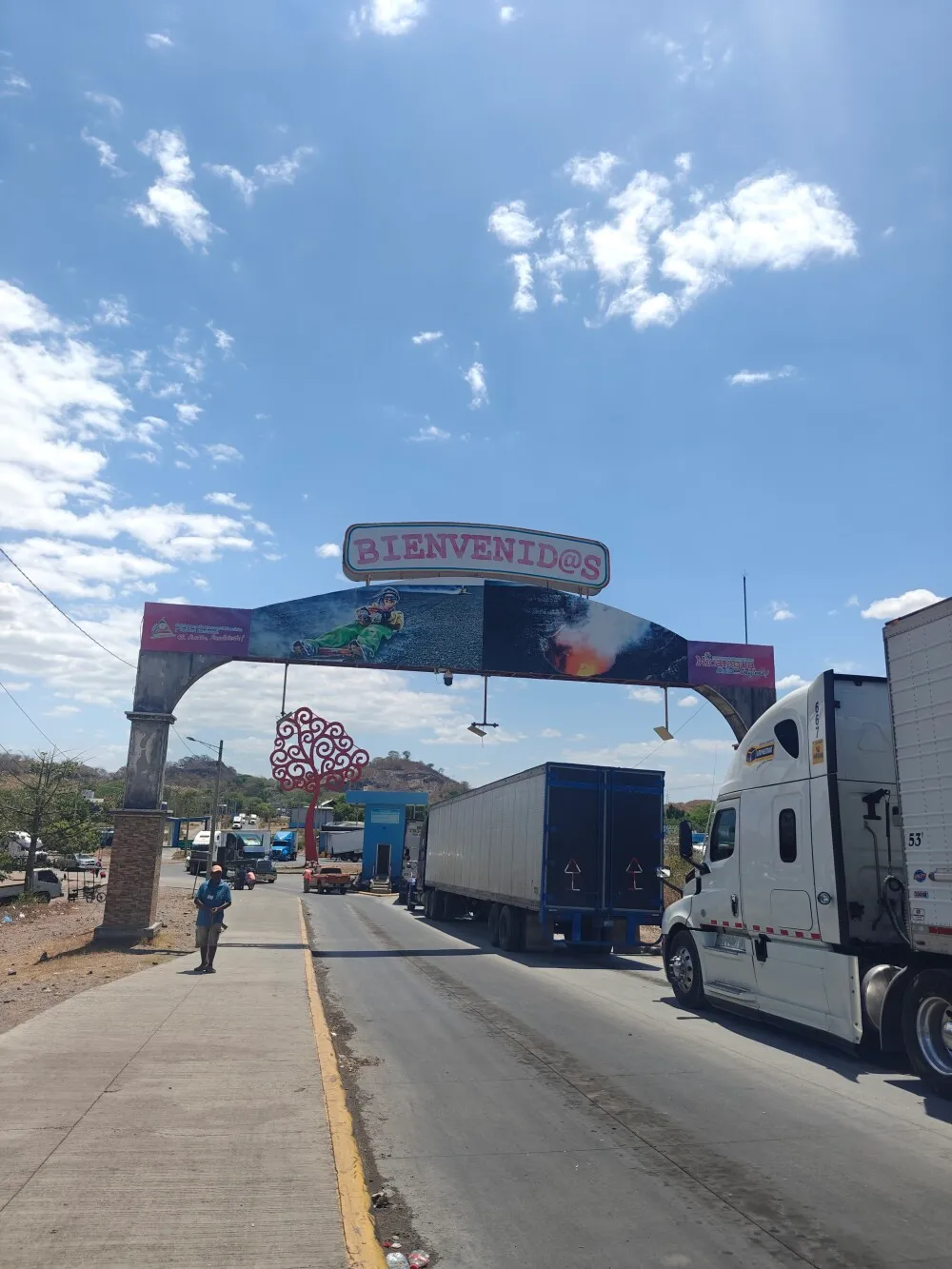 This is the picture that got me in trouble entering Nicagrua.