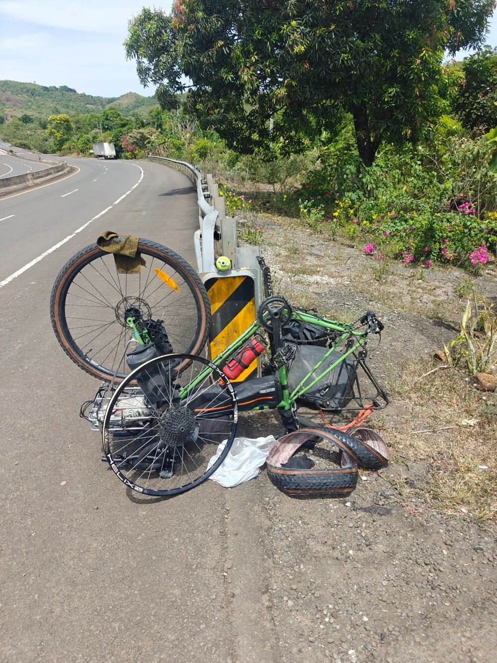 Bike after the big puncture
