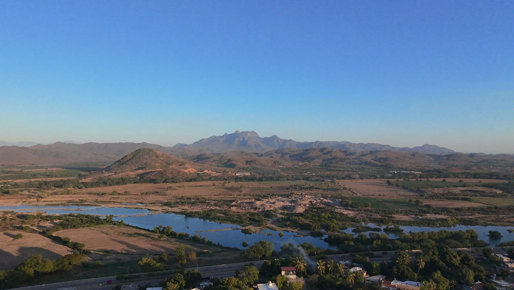 Dronie photo. Is quite cool to sit on a bench somewhere in the village and then explore with the drone. Can find and see things that I wouldn't have even seen.